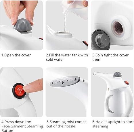 ✨ Portable Steamer Iron & Facial Vaporizer – Dual-Use Wonder! ✨