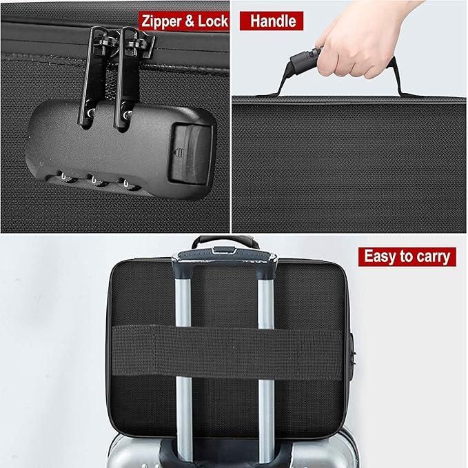Premium Waterproof Document Storage Travel Bag (Fireproof)